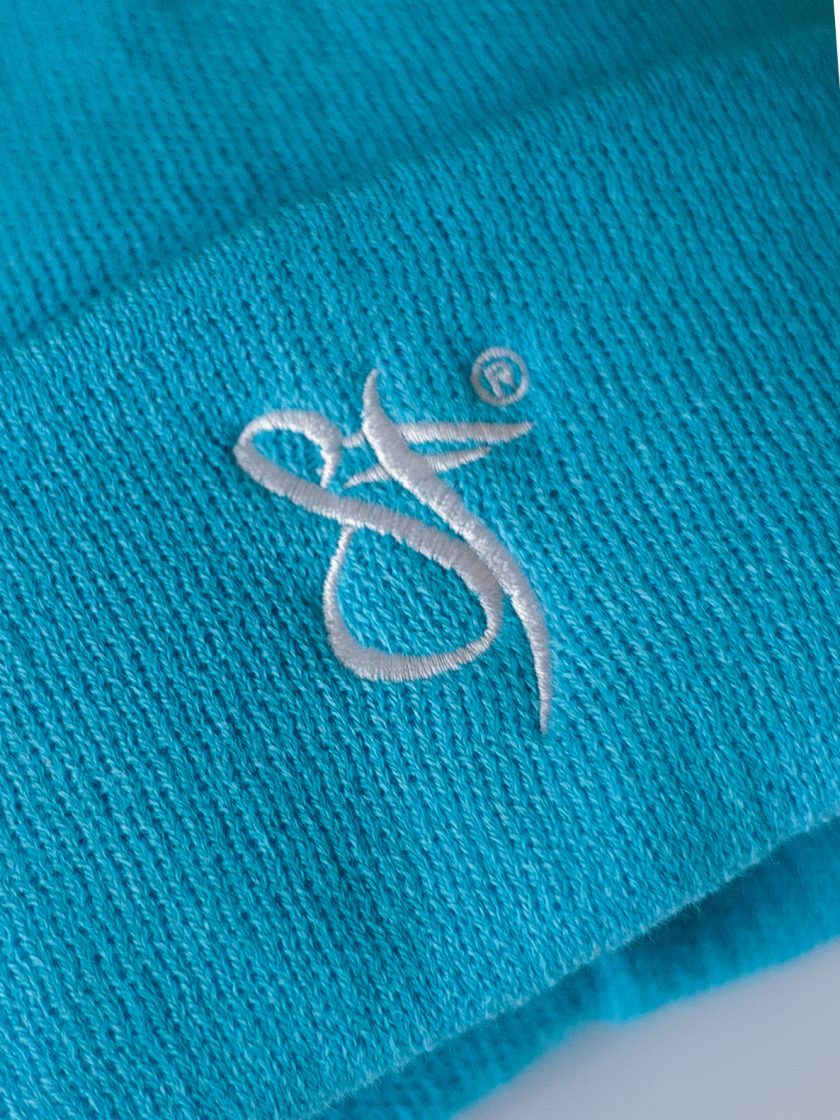 SF Embroidery Beanie Hat blue/white