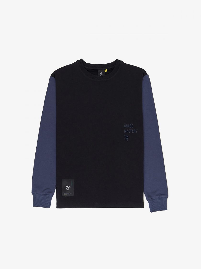 longsleeve chase mastery black pacific blue sleeves