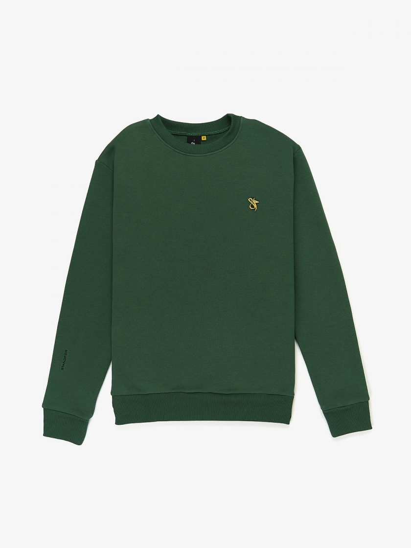 lux pin sweatshirt dusk green